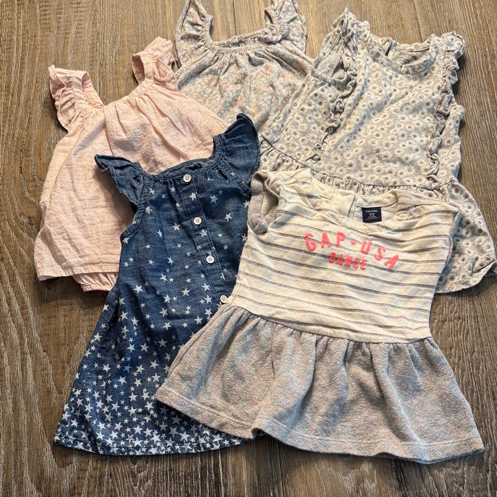 Gap Kids Toddler Girl Dresses Bundle – Size 12-18M (5 Pieces)
